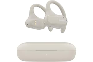 Belkin SoundForm ClearFit Bezprzewodowe Słuchawki Douszne typu Open-Ear, wodoodporne (IPX5) słuchawki sportowe Bluetooth, do jazdy na rowerze, wycieczek w góry, biegania – piaskowe