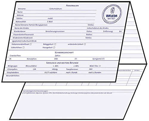 Preisvergleich Produktbild Dokumentationskarte für Hebammen