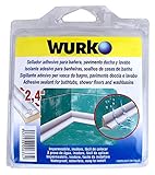Color Blanco Wurko 300450 Sellador Adhesivo Baños, Blanco