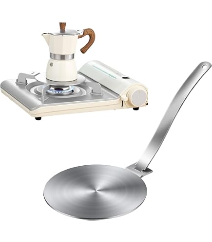 Produktbild von Induktionsherd Adapterplatte Hitze-Diffusor Für Induktionsherde – Edelstahl Adapterplatte 19,8cm, Für Glastöpfe & Nicht-magnetisches Kochgeschirr