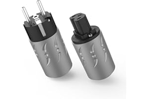 Viborg VE502R+VF502R High End wtyczka Schuko + wtyczka do urządzeń zimnych HiFi (czysta miedź, rodowana)