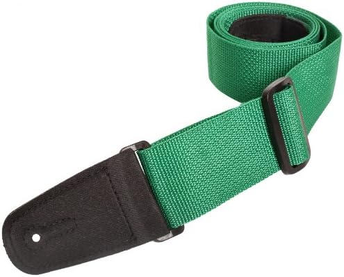 Henry Heller HPOLM-GRN 2-Inch Wide Vegan Nylon Guitar Strap - Green