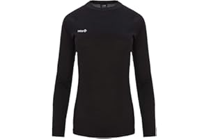 Izas - Camiseta Técnica para Mujer con Tecnología Dry Fit - Camiseta Deportiva Manga Larga con Hydrospeed Que Expulsa el Sudor a la Superficie y Mantiene Seca la Piel - Nelion Negro - Tallas XS a XXL