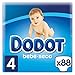 Produktbild Dodot Babywindeln, Größe 4, 9-15 kg, bis zu 12 Std. trocken, 88 Stück