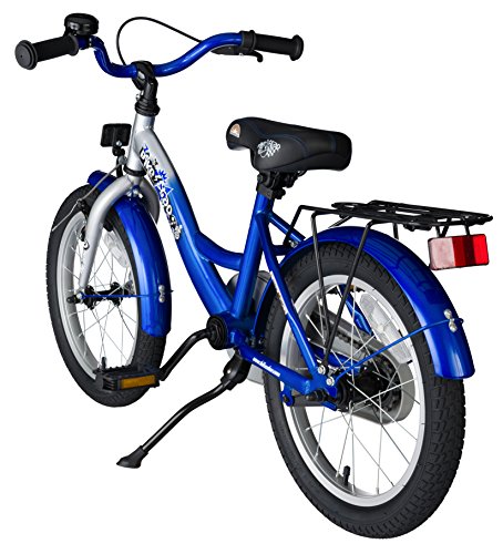 BIKESTAR® Premium Kinderfahrrad für sichere und sorgenfreie Spielfreude ab 4 Jahren ★ 16er Classic Edition ★ Champion Silber & Abenteuerlich Blau - 3