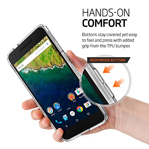 Spigen Ultra H  brido SGP11796 - Funda para Nexus 6P  tecnologia de coj  n de aire   cristal claro