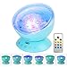 Produktbild Umiwe Ozean Nachtlicht Projektor Ozeanwellen Meer Fernbedienung Nachttischlampe mit Eingebautem Mini Musik Player [12 LED Beads, 7 Bunte Licht Modi, TF Steckplatz] für Kinder Erwachsene Schlafzimmer Wohnzimmer