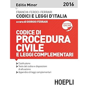 Codice di procedura civile e leggi complementari. Ediz. minore