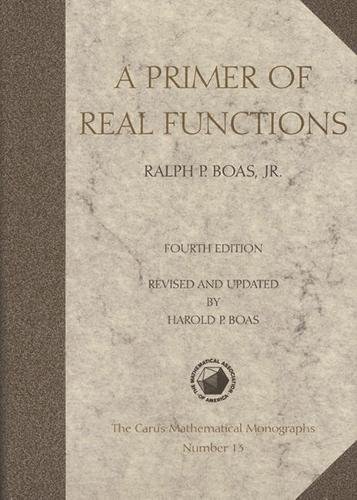 A Primer of Real Functions livre