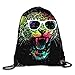 Produktbild apnzll Messy Color Jaguar Drawstring Backpack Travel Rucksack Shoulder Bags Fashion Gym Bag