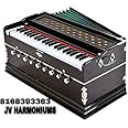 Best Harmonium 9 Stopper, Chudidaar Bellow, 42 Key, Two Reed(Bass-Male),3 1/2 Octave, Harmonium With Coverbag By JV Harmoniums