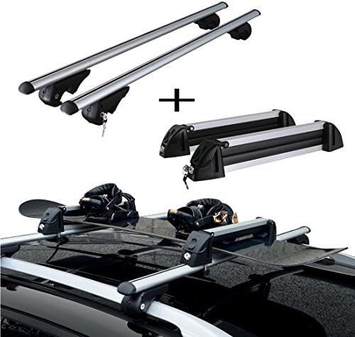 For Chrysler 300 C Touring from 2005 to 2011 Storage Rails with Ski 4 Pairs Brio XL