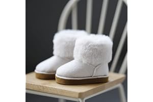 XiDonDon 1/6 BJD SD size doll 30cm body shoes fashion snow boots 1/6 YOSD doll shoes doll accessories (white)