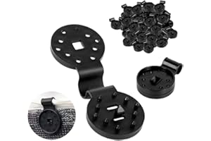 NOKDAL 30 Piezas Clips para Toldos Clips de Plastico para Tela de Sombra Clip Especial con Ojal Enganches para Toldos Exterior Grapas para Toldos Broches para Malla Sombra para Red de Sombreado, Fijación