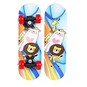 Strauss Kids Skateboard, Age 3-8 Years, (Multicolor)