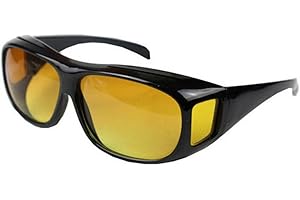 GENDISC Kontrast-Brille Night Vision auch fuer Brillentraeger (Nachtfahrbrille)