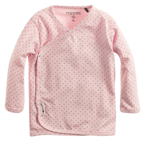Noppies Baby-Girls G Gerrieke AOP Polka Dot Long Sleeve T-Shirt, Pink (Light Rose), 9-12 Months (Manufacturer Size:74)