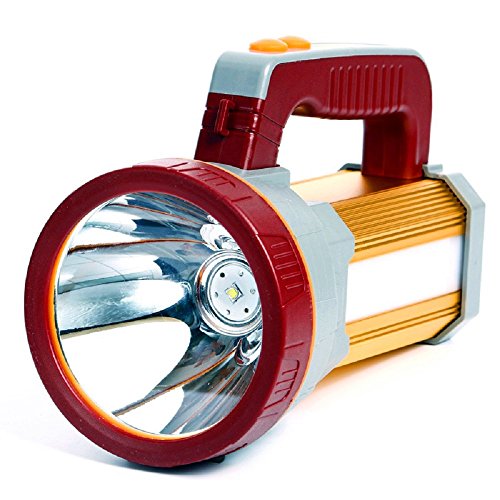 Ambertech multifunción recargable LED antorcha (se puede utilizar como un banco de energía) Linterna de alta potencia Super brillante reflector linterna