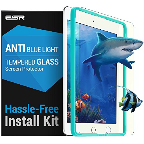 [Installation Werkzeug] Neues iPad 9.7 2017/ iPad Air / Air 2 / Pro 9.7 Schutzfolie, ESR® 0.3mm [Anti-blau Strahl] Tempered Glas Folie Panzerglas Folie für iPad Air / Air 2 / Pro 9.7/ Neues iPad 9.7 2017