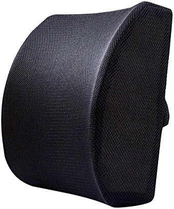 Kinashi Breathable Memory Foam Lower Back Support Cushion for your Home, Office Chair and Car, Ergonomic Memory Foam Design with Cool 3d Mesh Fabric