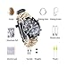 Produktbild velidy Outdoor Survival Kit, 7 in 1 Paracord Survival Armband mit Armbanduhr Kompass Thermometer Fallschirmseil Flint Fire Starter Scraper Whistle Multifunktions- und andere 9 Safety Gear Outdoor Werkzeug (Desert Camouflage)