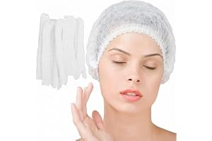Kleen Grip Disposable Hair net, 21inch 14gsm White Bouffant Clip Caps for Kitchen, Bakery, Restaurant, Catering & Food Service Hygiene (100 Pack)