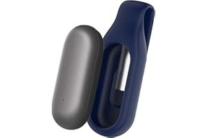 Blueshaweu Compatibile con registratore vocale PLAUD NotePin Clip Case, custodia morbida in silicone con chiusura per registratore vocale NotePin AI (blu)