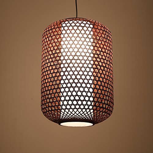 Preisvergleich Produktbild (Furonghuang) Der Bambus Lampe Teehaus Teehaus Teehaus Klassische Chinesische Restaurant Kreative Kronleuchter Lampen Südostasien Style Inn, D500*H 1000 Mm Laterne (Braun) (Kein Licht)