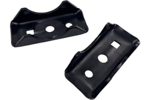 ELITEWILL 2PCS Steel Leaf Axle Spring Perch, Rear Seat Tube Mount Compatible with Trailer, Truck