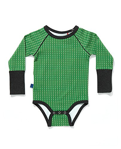 Albababy Fredde Body - Green / Grey Striped - Size 74cm - 6-9 Months