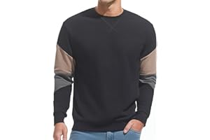 VEIISAR Herren Sweatshirt mit Rundhalsausschnitt Männer Basic Pullover Langarmshirts Freizeit Sport Shirt