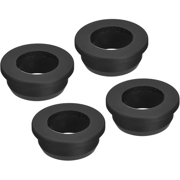 Uxcell T Type Rubber Grommet Mount Dia 30mm ID 20mm Seal Protection Flexible Hole Plugs Cable Pipe Black 8pcs