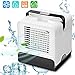 Produktbild Elitlife 3 in 1 Mini Air Cooler | Mobile Klimaanlage mit LED Nachtlicht| Tischventilator | Luftkühler | Klimagerät Klima tragbar | Luftbefeuchter | Luftreiniger | 3 Leistungsstufen | Klimagerät