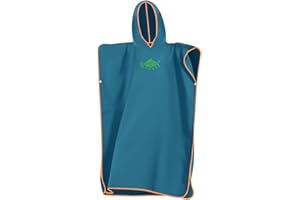 QKTYB Poncho de Bain Adulte, Microfibère Poncho Plage Femme Homme, Serviette Poncho Adulte Rapid Séchage, Poncho Surf Léger avec Capuche pour Surf Piscine Taille Universelle