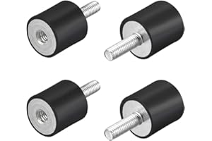 ZCSOWE M6 Maschio Femmina Gomma Supporti, Vibrazione Isolatori, Antiurto Ammortizzatore 25mm x 20mm 4pz