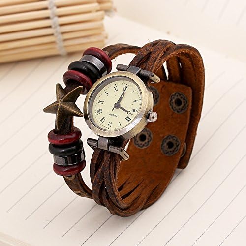 SLL Retro weaving lychee pattern / cowhide bracelet watch / Europe and the United States pop / leather bracelet table