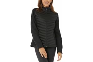 32 DEGREES Women's Long Sleeve Mixed Media Full Zip Jacket