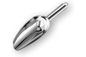 LIFHAP Edelstahl Abfüllschaufel 170 ml (6 oz) – Vielseitige Metall Eisschaufel für Eiswürfel, Mehl, Bonbons, Popcorn & Tierfutter – Ideal für Bar, Küche & Partys