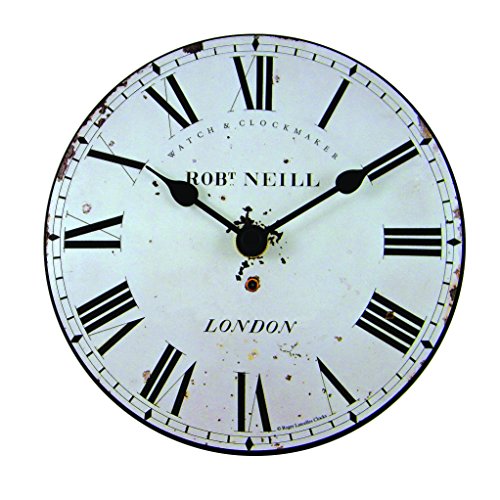 Roger Lascelles Reloj, Madera, Off White, 15 x 4 x 15 cm