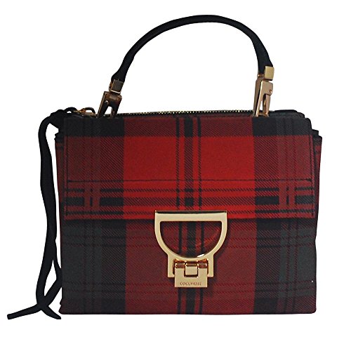 Preisvergleich Produktbild Coccinelle Handtasche Arlettis Suede Mini Tartan Print 55B7 Coquelicot