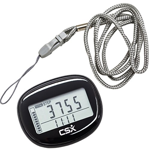 CSX Kleiner 3D Schrittzähler Fitness Aktivitätstracker mit Clip, P341, Schwarz - 7