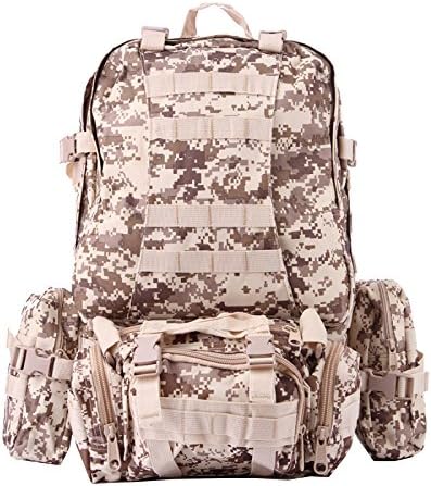 WuJiPeng Multifunctional Outdoor Hiking Camping Backpack Large Capacity 45L Climbing Tactical Backpack Camping And Hiking Backpack Waterproof And Durable,D-30*25*50cm
