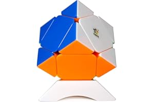 OJIN YuXin Zhisheng Schwarz Kylin Serie Stickerless Version Skewb Cube Reibungslos schnell Twsit Puzzle Rätselwürfel mit einem Würfelstativ (Skewb)