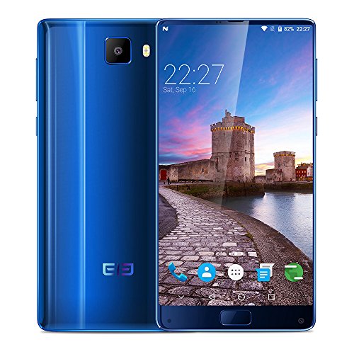 Elephone S8- 4G Smartphone ohne Vertrag, 6.0 Zoll, Android 7.1.1, Deca-Core Helio X25 CPU Mali T880 2.5GHz , 4GB RAM 64GB ROM, 4000mAh, Fingerabdruckerkennung, Dual Kamera, Dual SIM (Blau)