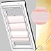 Produktbild Orignal VELUX Wechselstoff für Raffrollos ZHB S31 6525 / Farbe : Dekor Rot transparent / Fenstergröße : 631 / Fenstertypen : GIL, GIV, GDL, VFE, VFA, VFB, GEL, VEA,VEB, VEC _29479