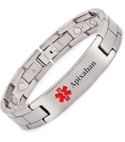 Black Genuine Leather Medical Alert ID Bracelet For Men – Stainless Steel Clasp, Custom Engraving Available