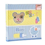 Baby Boy Blue Slip In Case Photo Album For 200 Photos (4'' x 6")