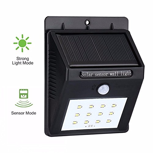 Solarleuchte, GLISTENY 16LED Solarbeleuchtung Bewegung Aktiviert Wandlicht Sensor Lampe IP65 wasserdichte Solarlicht Lampe Wireless Security Für Patio Deko Yard Garten Auffahrt Außenwand - 3