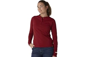 ALL TERRAIN GEAR X WRANGLER Wrangler Damen Long Sleeve Henley Arbeits-T-Shirt