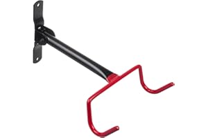 Maclean MC-430 uchwyt ścienny na rower ścienny z 2 hakami poziomy, uchwyt ścienny na rower, maks. obciążenie 30 kg